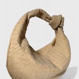 Lila Bolso Mediano Woven con Detalle de Nudo