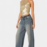 Anna | Top Halter Metálico Karter